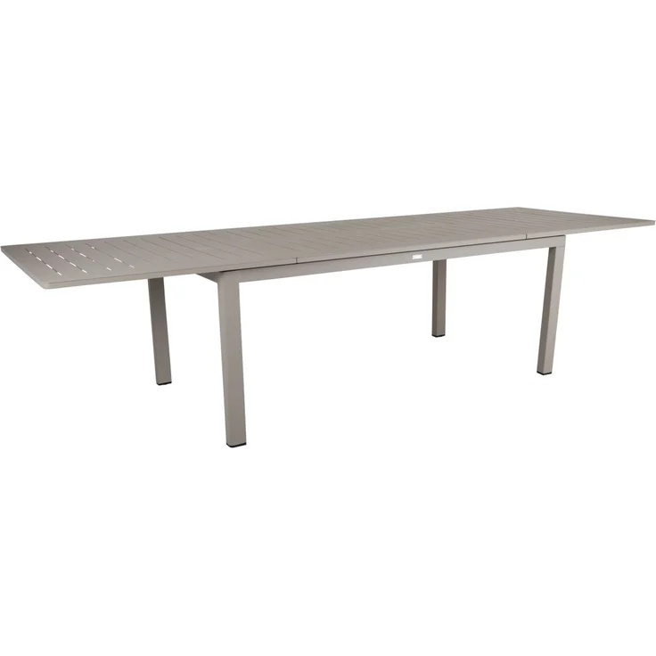 Gartenesstisch Lomma aus Aluminium, modern ausziehbar, Taupe, für 8-10 Personen – Bild 3