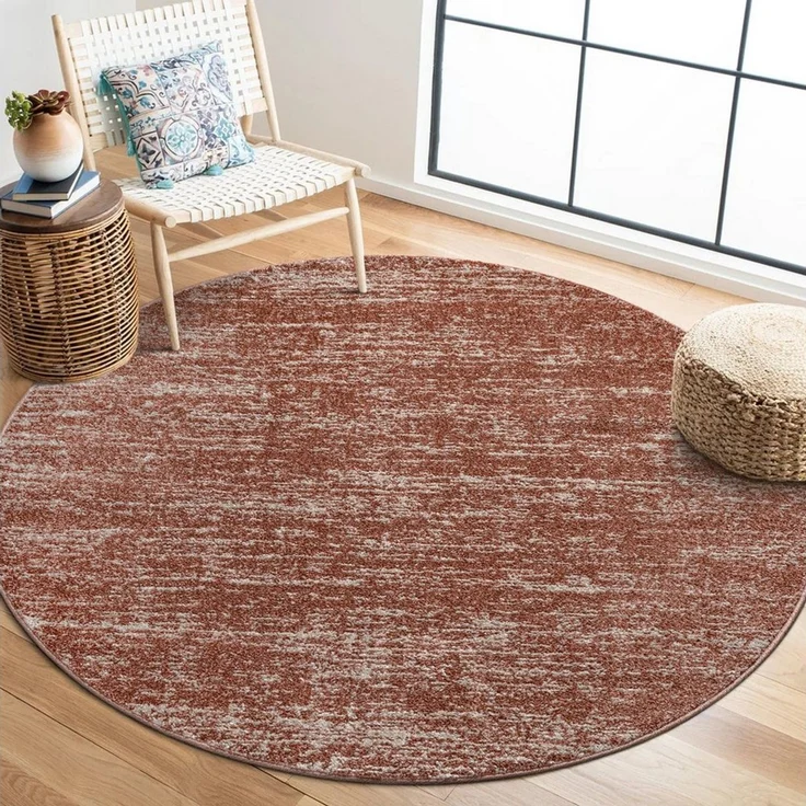 Sanat Teppich Oslo, rund, Höhe: 10 mm, Kurzflor, Wohnzimmer, Schlafzimmer, fussbodenheizungsgeeignet – Bild 1