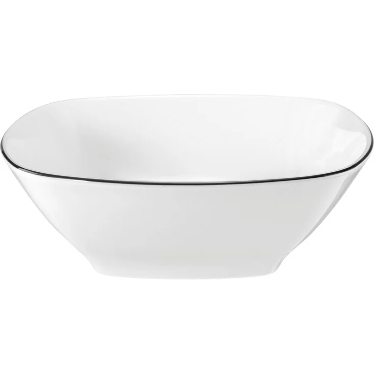 Seltmann Weiden Dessertschale Lido Black Line, Porzellan, (1-tlg), Schale eckig 15 cm – Bild 4
