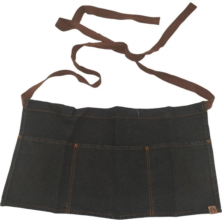 Chef Works Taillenschürze Schürze One Size, Baumwolle schwarz, 30,5x58,5 cm – Bild 1