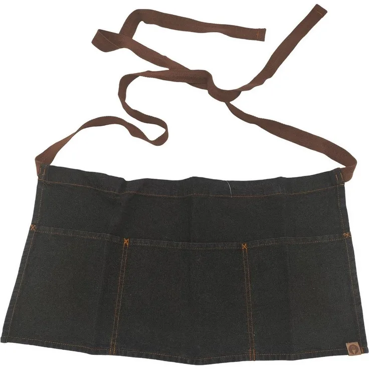 Chef Works Taillenschürze Schürze One Size, Baumwolle schwarz, 30,5x58,5 cm
