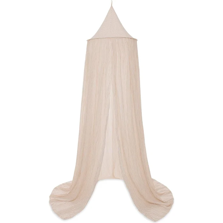 Jollein Stripe Moskitonetz - 245 cm - Oatmeal/Haze – Bild 1