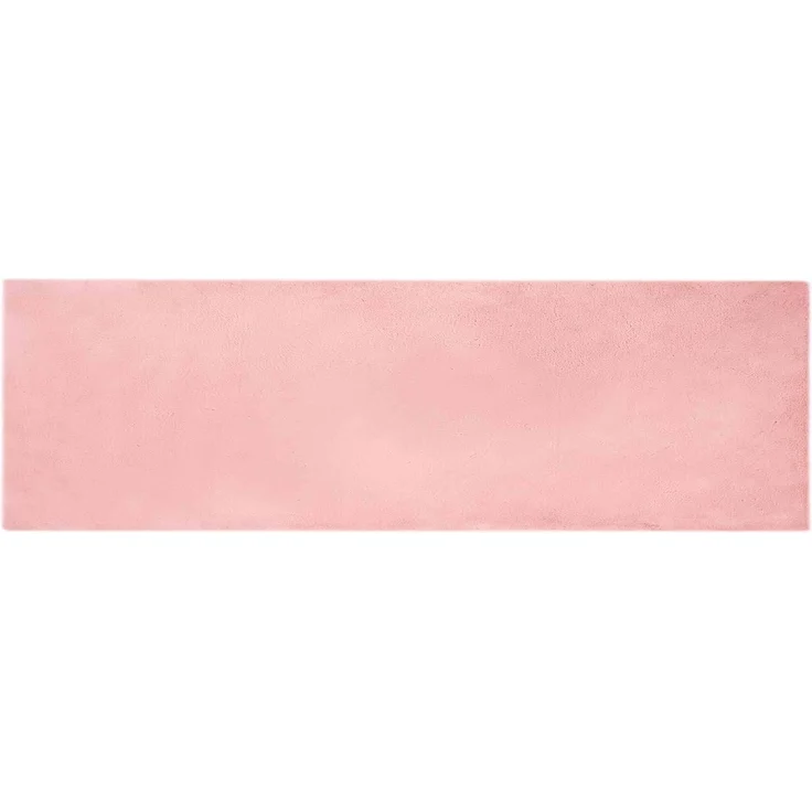 vidaXL Rutschfester Kunstfellteppich Olite Rosa 80 x 250 cm Polyester 42021700 – Bild 1