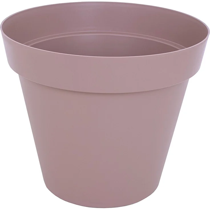 Artevasi Capri-Topf, Runder Plastiktopf, 50cm, Farbe: Taupe