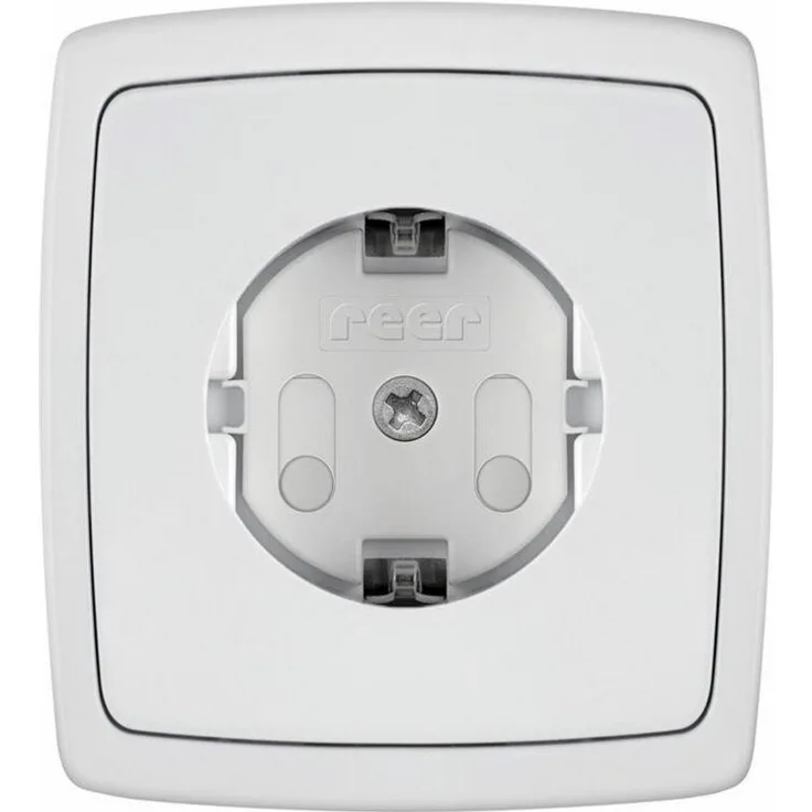 Reer Steckdosenschutz 20 Stück, Kindersicherung, schraubbar