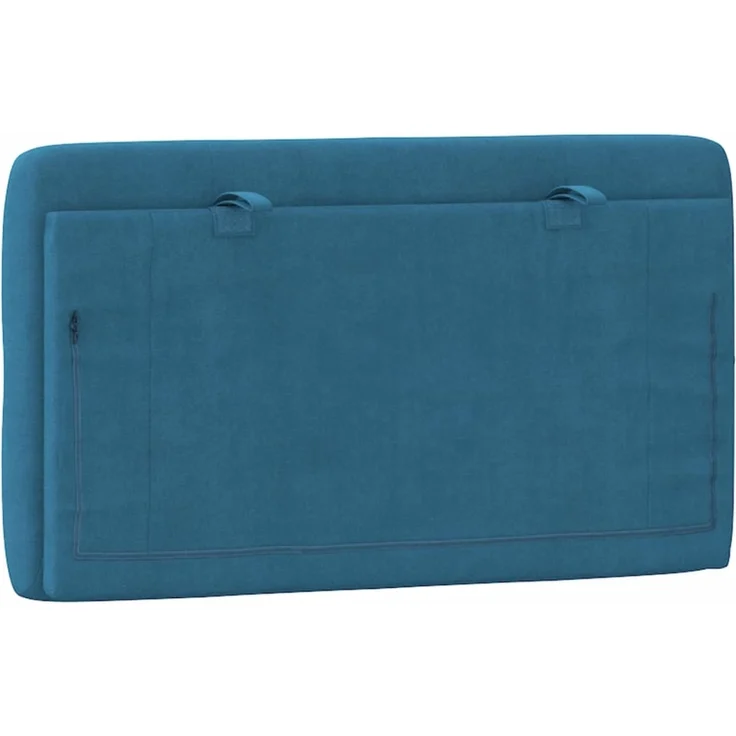 vidaXL Kopfteil-Kissen Blau 90 cm Samt 374712 – Bild 7