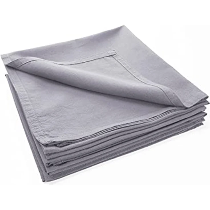 jilda-tex Stoffserviette Serviette 6er Set - Renforce - 100% Bio-Baumwolle, 42x42 cm Bio Baumwolle unifarben Renforce 6er Set – Bild 2