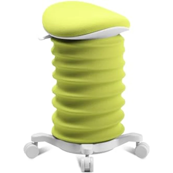TOPSTAR Sitness 4D mit Rollen - AGR-Zertifiziert Dynamischer Sitzhocker Papyrus - apfelgrün Stoff HI4, ergonomischer Bürohocker - höhenverstellbar - stärkt den Rücken - entlastet die Bandscheiben – Bild 2