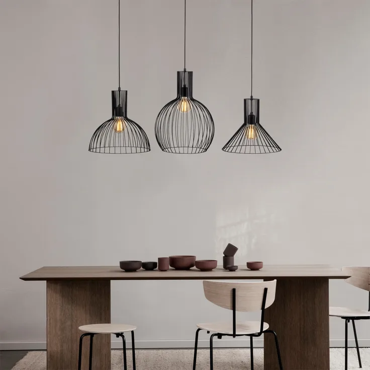 Deckenleuchte FELLINI - Metall - Höhe verstellbar - L. 145 x H. 70/124 cm