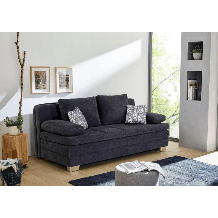 Jockenhöfer Gruppe Schlafsofa Lincoln, mit Bettfunktion und Bettkasten, als Dauerschläfer geeignet – Bild 1
