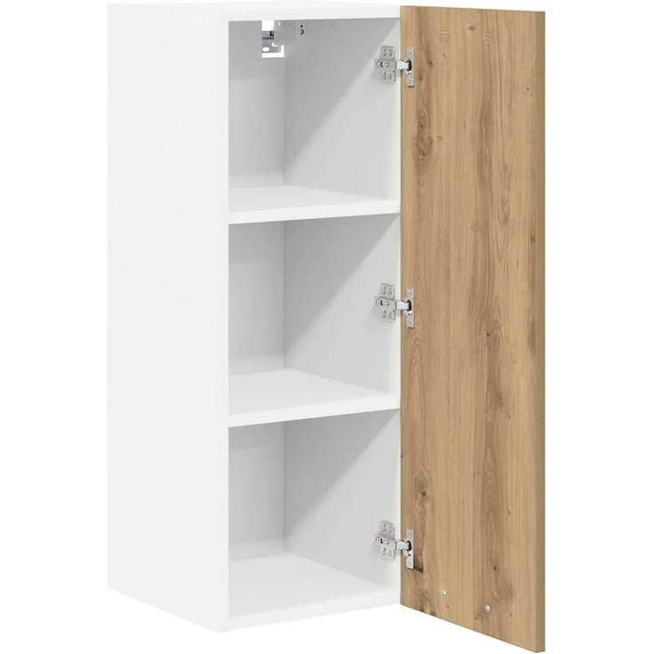 vidaXL Hängeschrank 2 stk. Artisan-Eiche und Weiß Holzwerkstoff 884257 – Bild 5