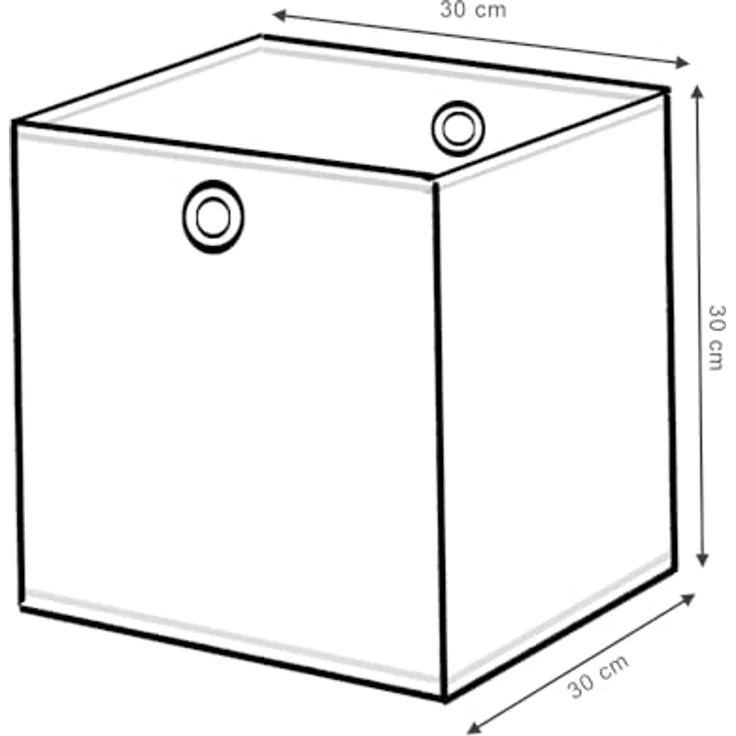 Faltbox Orange/Blau 30 x 30 cm 2er Set Vicco – Bild 4