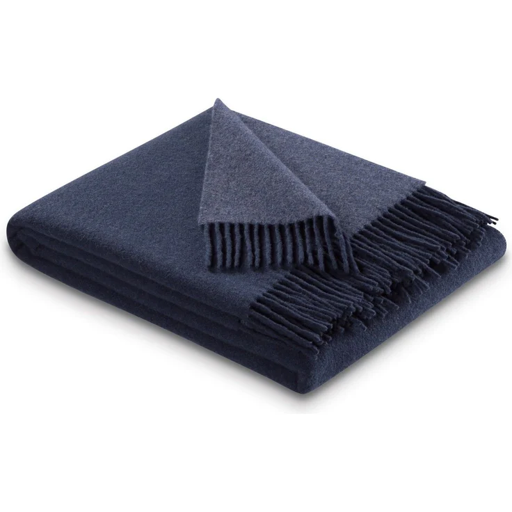Wohndecke Soft Impression im Doubleface-Look, Biederlack, Baumwolle-Kaschmir-Mix – Bild 1