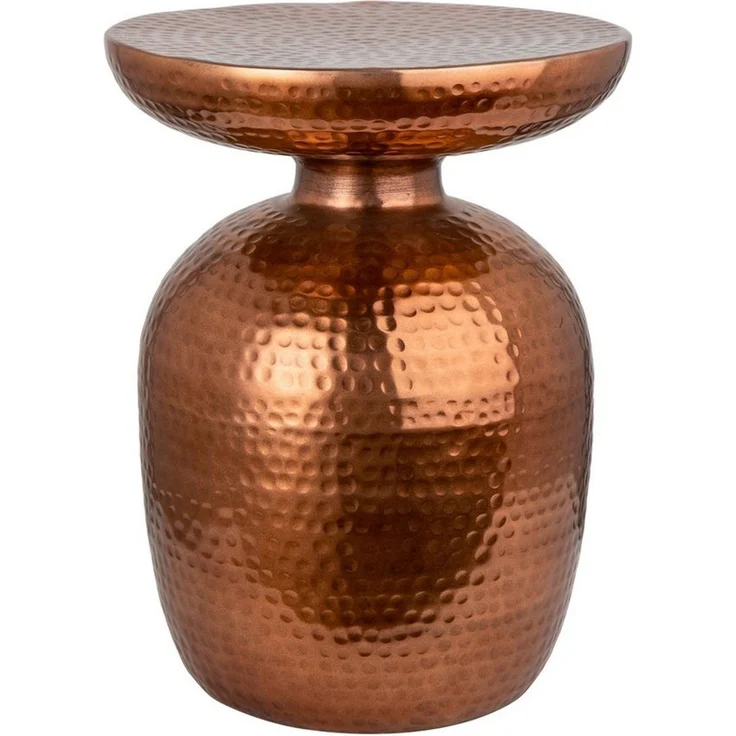 riess-ambiente Beistelltisch ORIENT 50cm kupfer (Einzelartikel, 1-St), Wohnzimmer · Metall · rund · Hammerschlag Design · Handarbeit – Bild 5