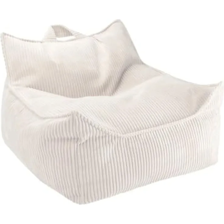 Sitzsack, Beanbag, in marshmallow, aus Cordstoff, von wigiwama