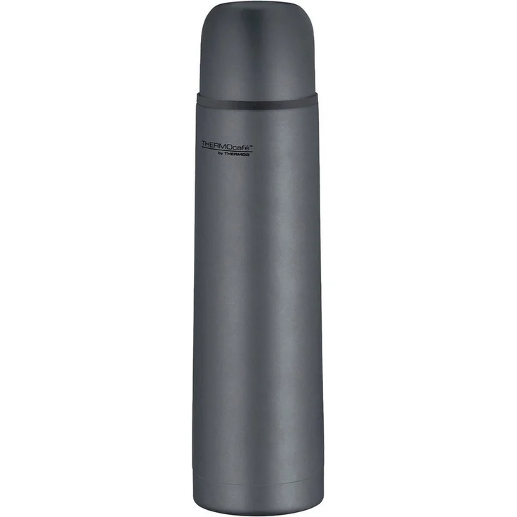 THERMOcafé by THERMOS TC BEVERAGE BOTTLE graphite grey mat 0,70l, Thermosflasche mit Becher aus Edelstahl, 12h heiß & 24h kalt, Auslaufsicher, für Schule, Unterwegs & Büro – Bild 3