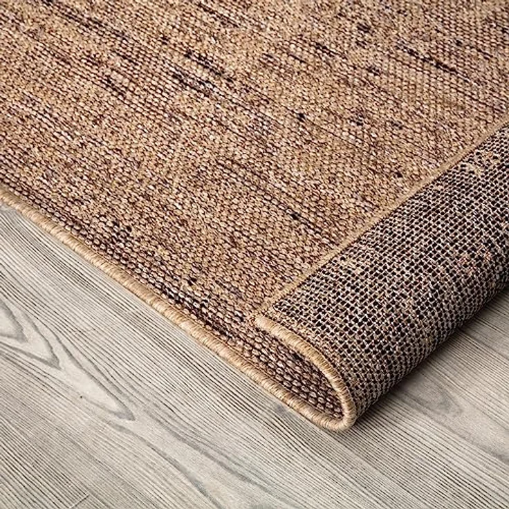TT Home Teppich Diele, Flur, Küche, Außenbereich, Rechteckig, Höhe: 4 mm, Waschbarer In-& Outdoorteppich Wetterfest Terrasse Uni Moderner Boho A – Bild 5