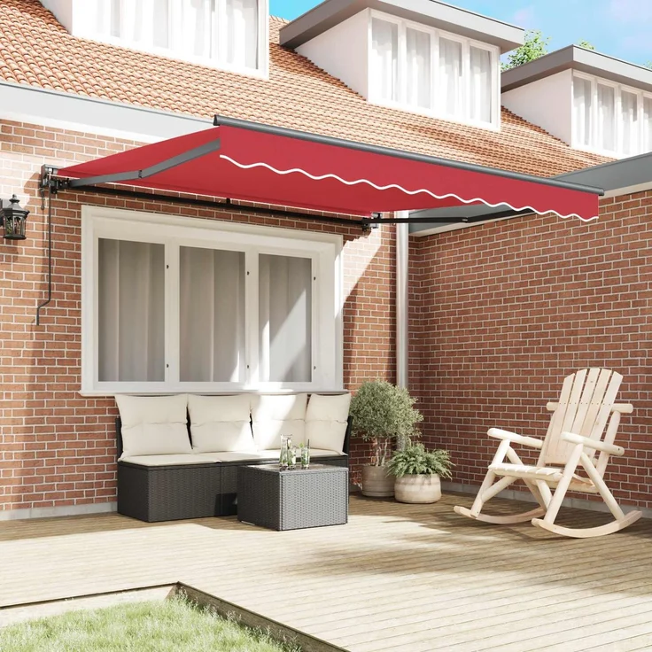 vidaXL Markisenrahmen Rot 300 x 250 cm Polyester mit PU-Beschichtung 3330158 – Bild 2