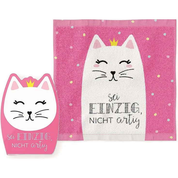 Kinder Zauber Handtuch 30x30 cm Geschenk la vida Katze 3785811