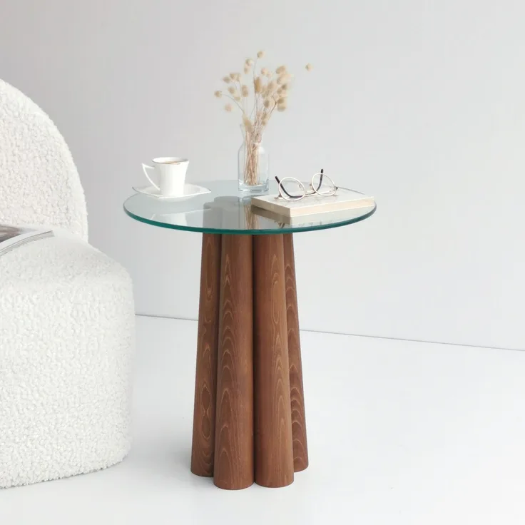 Skye Decor 'Pianeta' Couchtisch, Walnuss, 45 x 50 x 50 cm