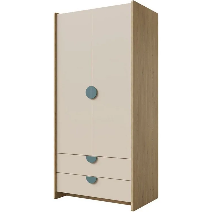 Compleo Kleiderschrank mit 2 Schubladen und 2Türen FORMS, Kinderschrank