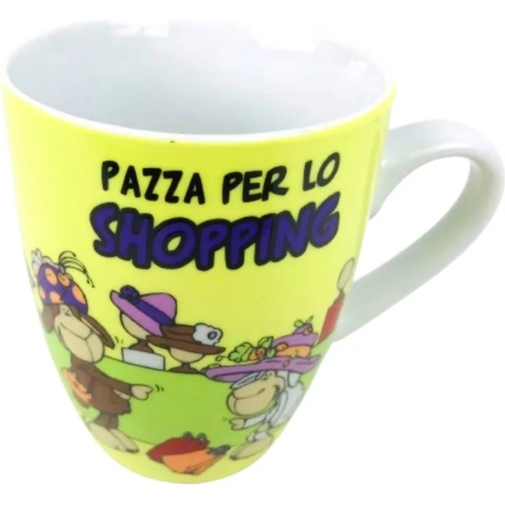 Nici Tasse Tasse Nici Tasse Schaf Pazza Per Lo Shopping Kaffeetasse, Porzellan