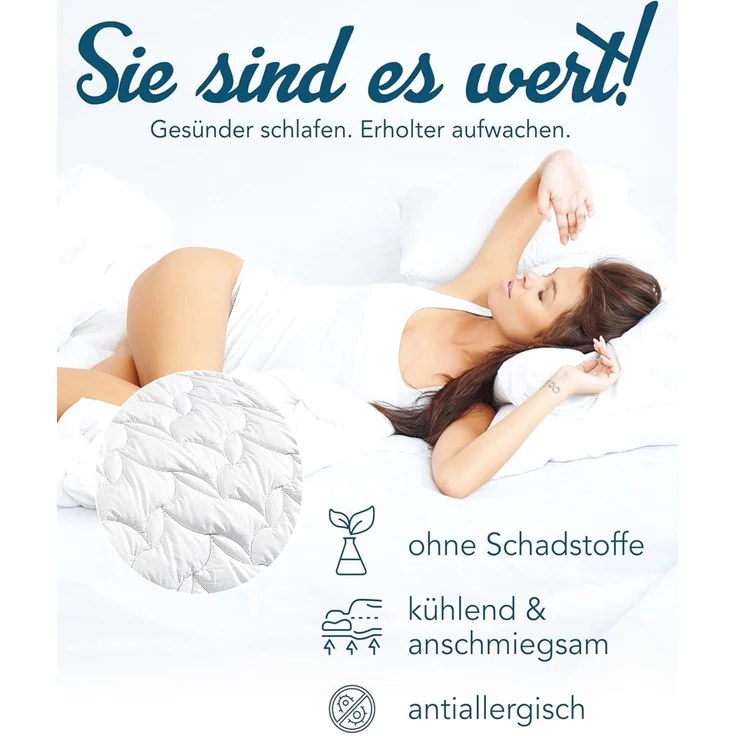 Wildseide Seide Baumwolle Sommerbett Sommerdecke Bettdecke 135x200 MS – Bild 5