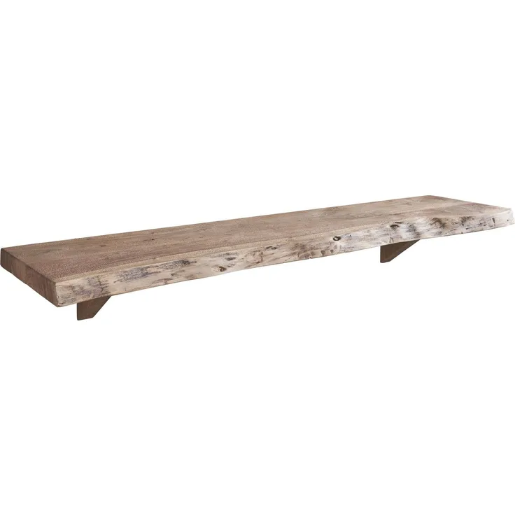 Wandregal Akazie 120x30x18 Natural Stone lackiert FREEFORM #139