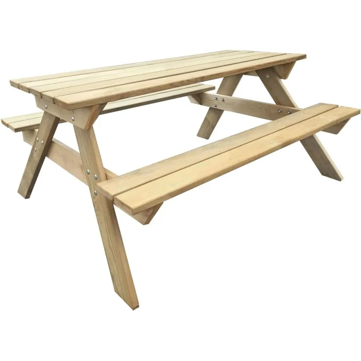 vidaXL Picknicktisch 150x135x71,5 cm Holz 41725