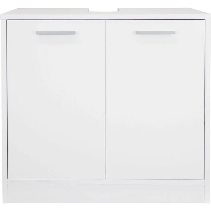 Stabilo Sanitär Waschbeckenunterschrank Waschtischunterschrank "Elsa", weiß, glänzend, 2-türig 60x33x58cm glänzend, 2-türig – Bild 5