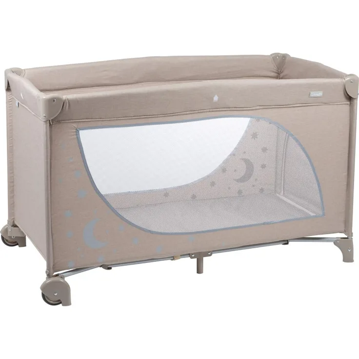 BabyGo Reisebett Baby Kinder Sterne, beige