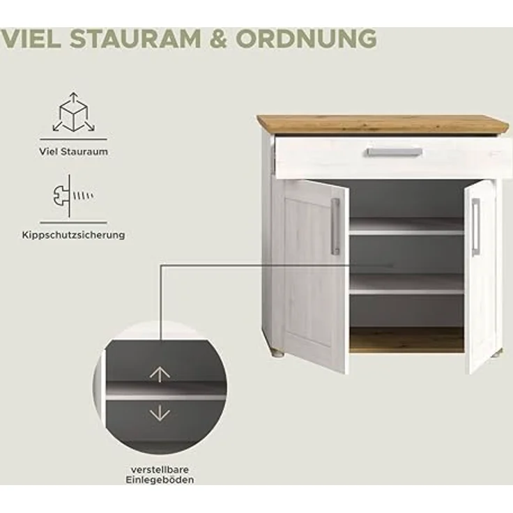Garderobenset Verona II - Sibiu Lärche / Artisan Eiche – Bild 14