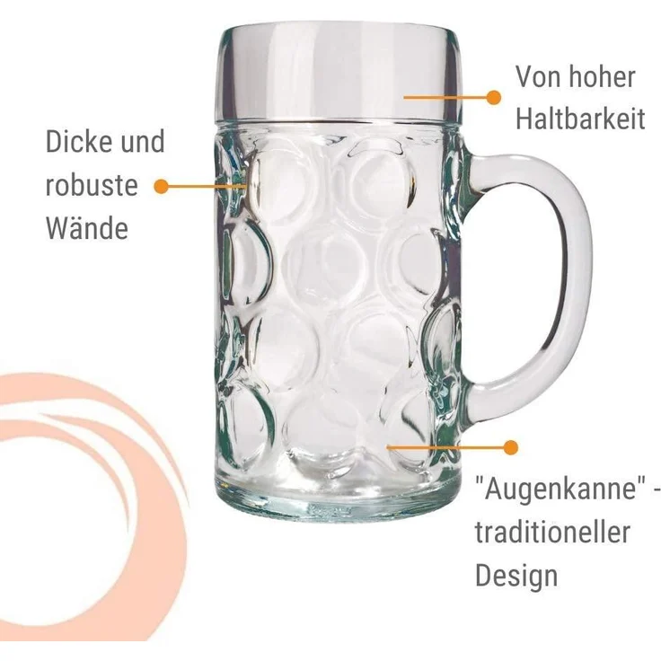 Stölzle Oberglas ISAR Bierkrug 0,5 l 6er Set – Bild 7