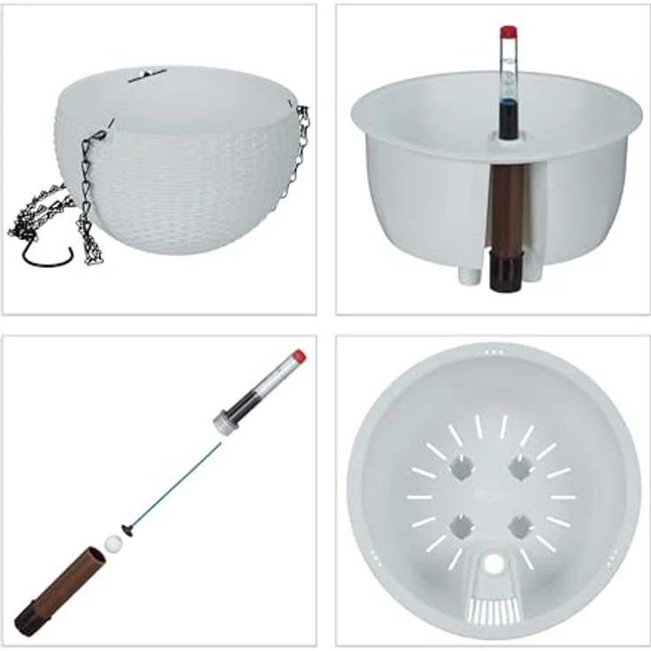 Blumenampel mit Wasserspeicher 2er Set 10045237 – Bild 7