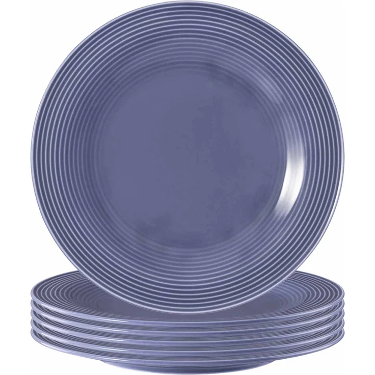 Seltmann Weiden Beat Color Glaze Frühstücksteller ø 23,3 cm 6er Set Fliederblau – Bild 1