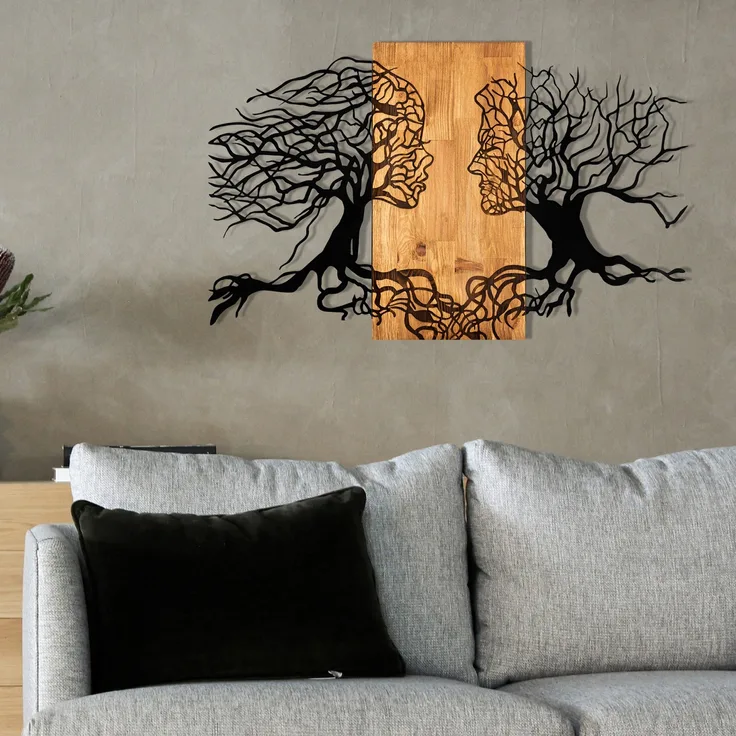 Wallity Wanddekoobjekt 100% METAL (Thickness: 1,2 mm), 92 x 58 cm Z1774
