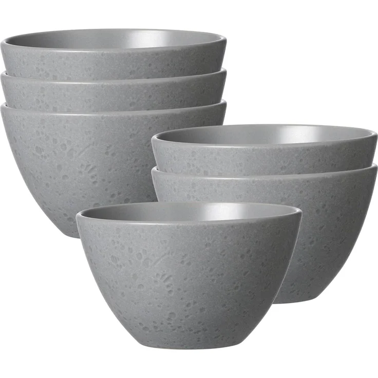 Ritzenhoff & Breker Kitwe Müslischale ø 14 cm grau 6er Set – Bild 1