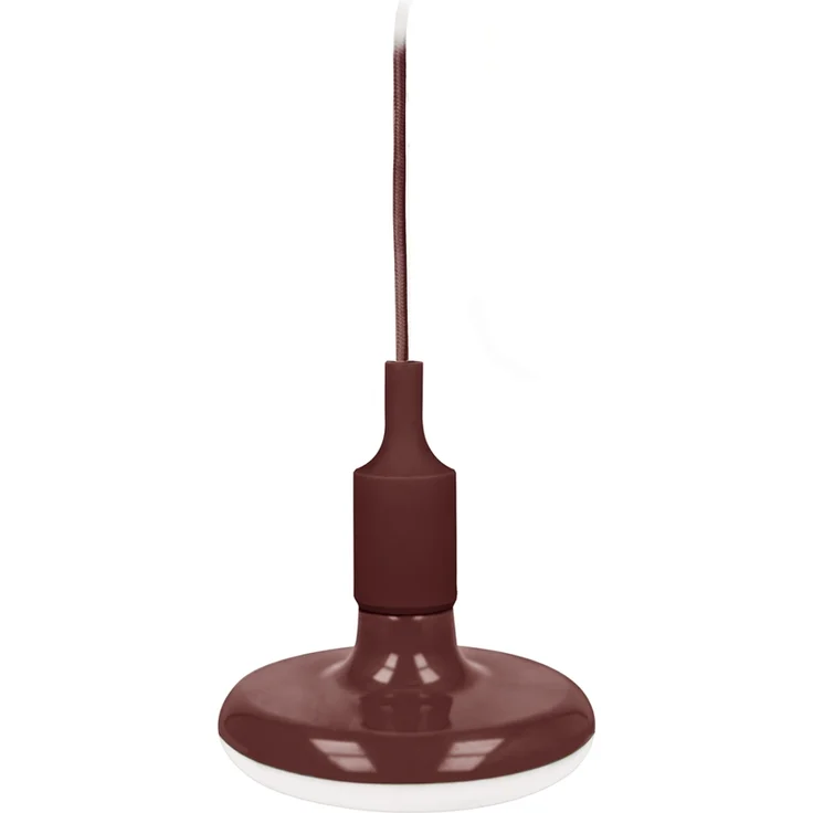 E27 Stylische LED Hängelampe Hängeleuchte Pendelleuchte Lampe 18W 1620lm Braun Neutralweiß inkl. Fassung 1 Meter in Rot