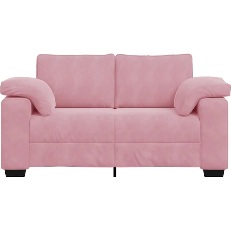 vidaXL Zweisitzer-Sofa Rosa 160x77x82 cm Samt 4105260 – Bild 3