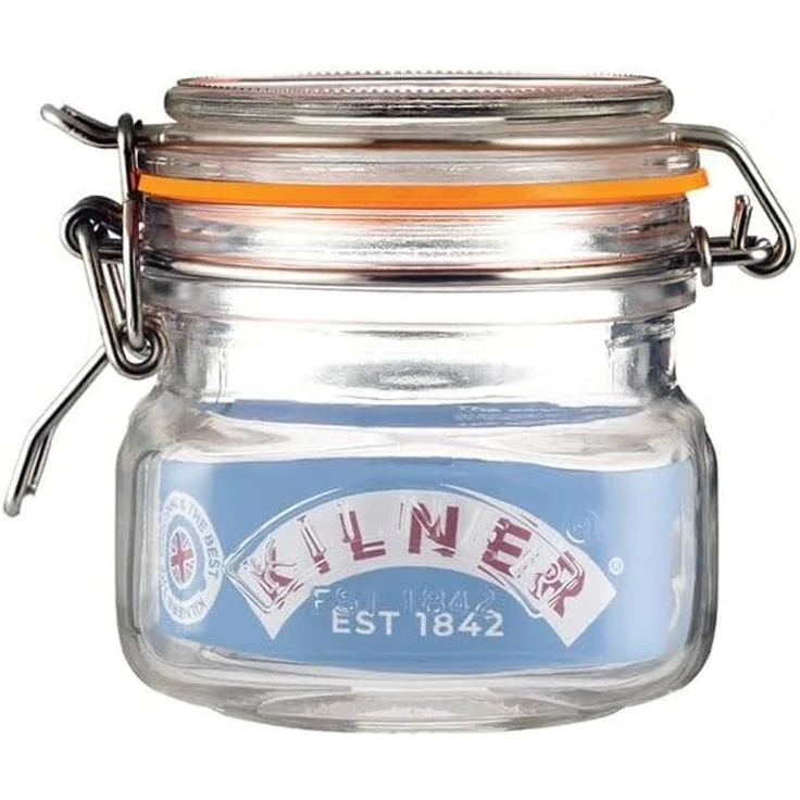 Kilner Einmachglas mit Bügelverschluss 250 ml quadratisch, Luftdichtes Vorratsglas mit Edelstahlbügel und Dichtung, Perfekt zum Einmachen, Konservieren und Lagern, spülmaschinengeeignet – Bild 7