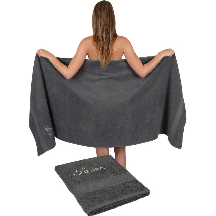 Betz Saunatuch Betz Saunatuch Saunahandtuch Saunatücher France 80x200 cm, 100% Baumwolle (1-St) – Bild 5