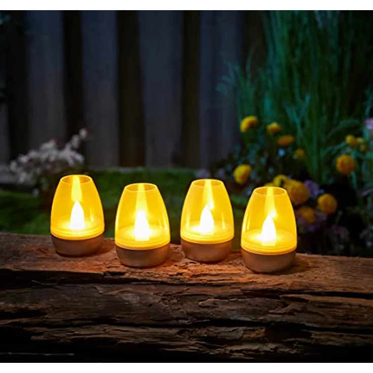Northpoint LED Dekolicht LED Akku Lounge Lights Kabellos für Innen und Außen RGBW Flackereffekt – Bild 7