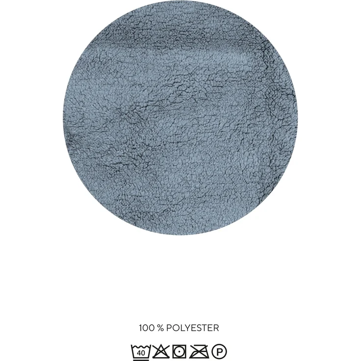 biberna Sherpa Wohndecke 0229209 SHERPA, taubenblau, 1x 150x200 cm – Bild 5