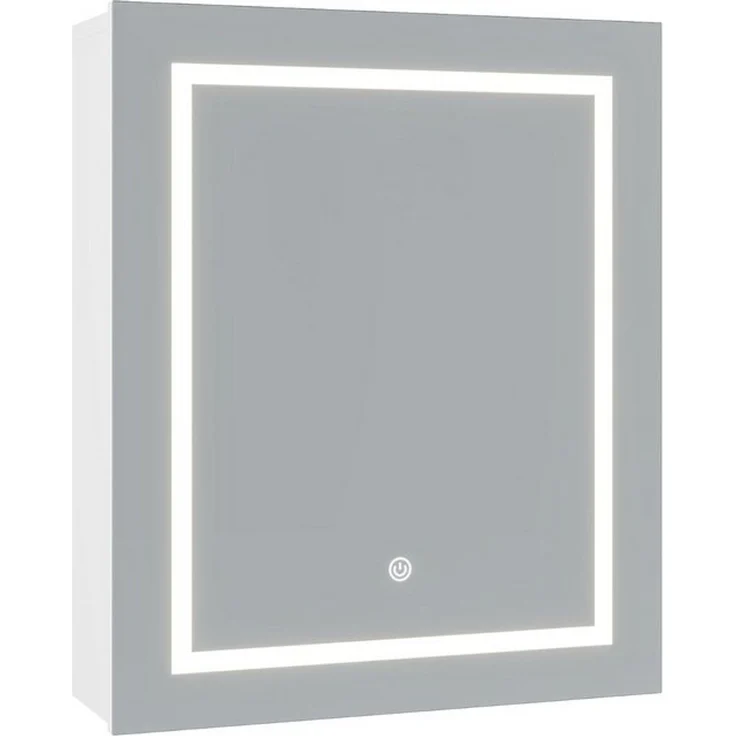 MSMASK Badezimmerspiegelschrank mit Beleuchtung und verstellbaren Ablagen für flexible Lagerung (1-St) Touch-Farbtemperatursteuerung & Staubschutz-Stauraum – Bild 4