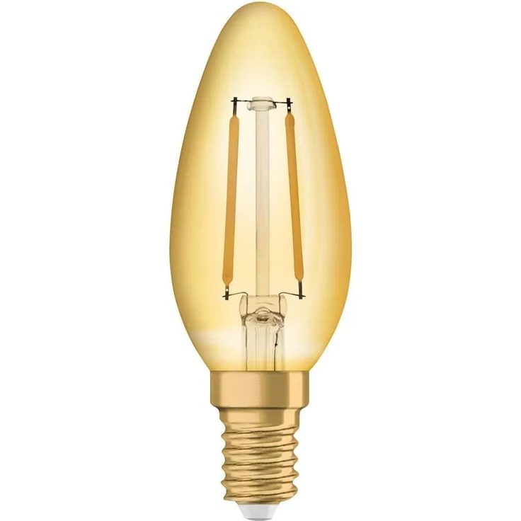OSRAM LED Vintage Edition 1906, Sockel: E14, Nicht Dimmbar, Warmweiß, Filament Gold