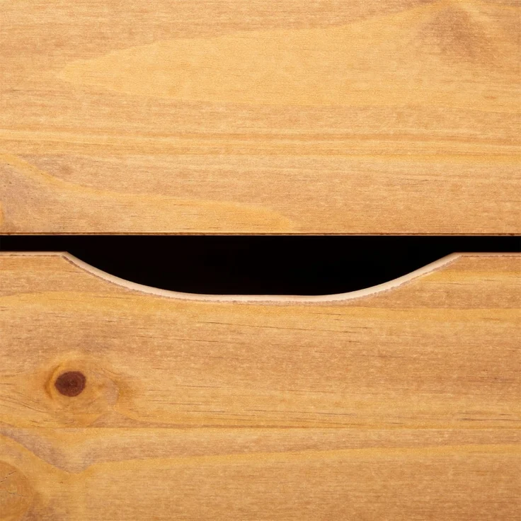 IDIMEX Schuhkommode BASIL, Schuhschrank Schuhkipper Schuhkommode 4 Klappen Kiefer massiv honigfar – Bild 9