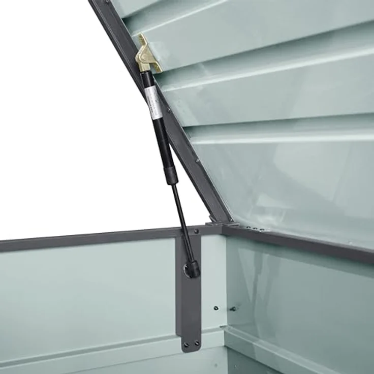 AXI Miles Gartenbox aus Metall in Anthrazit 400 Outdoor Kissenbox für den Garten mit Boden und Schloss | Grau | Metall | 132 cm – Bild 6