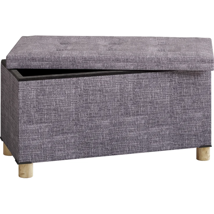 VCM Sitzbank Sizos 917614 Grau H. 40 x B. 76 x T. 38 cm – Bild 1