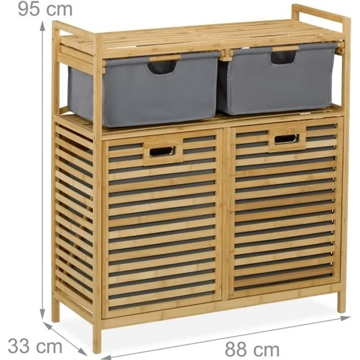 Wäschekorb mit 2 Schubladen 10050953 – Bild 4