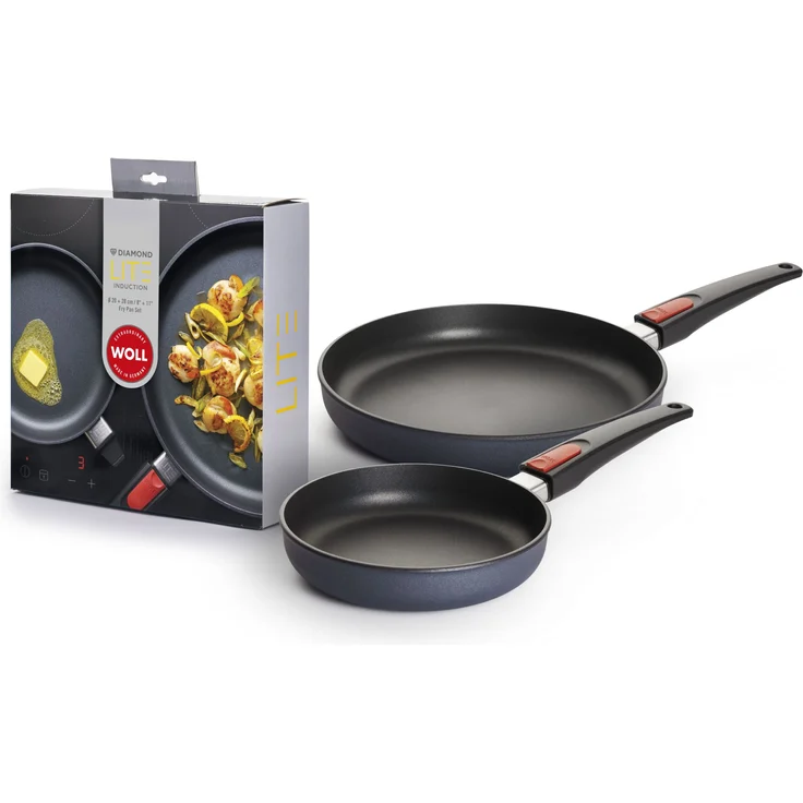 Pfannen-Set WOLL DIAMOND LITE grau Bratpfanne Pfanne Pfannenset – Bild 1